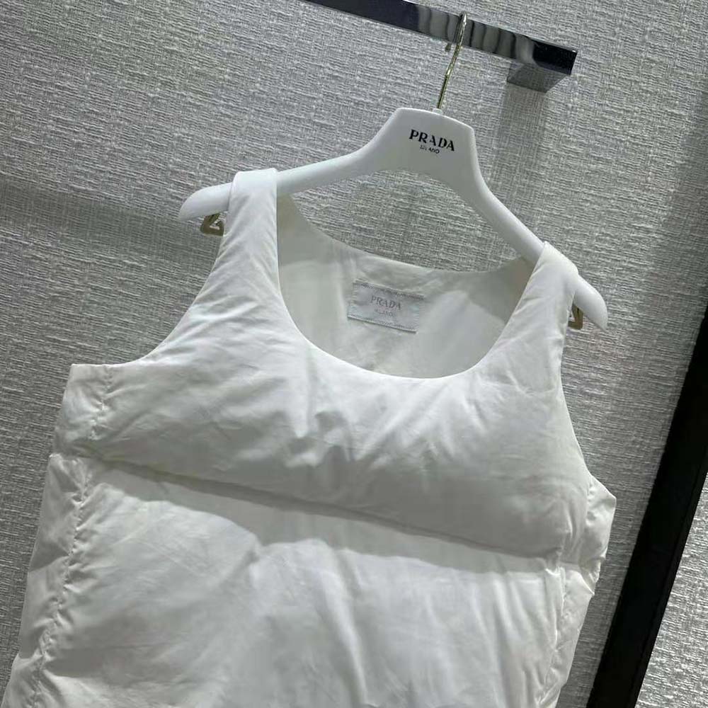 Prada Men Padded Cotton Top-White - image 4