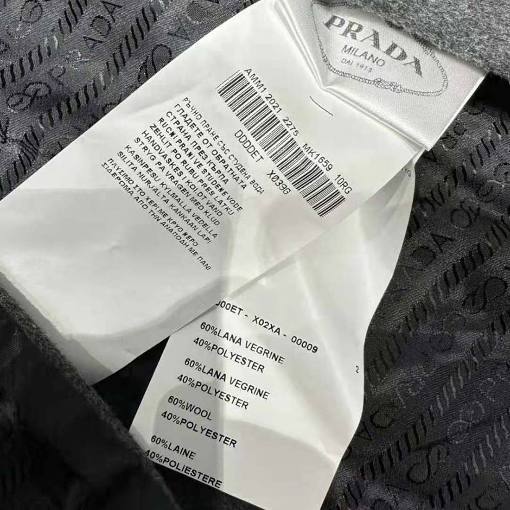 Prada Women Single-breasted Velour Coat - image 10