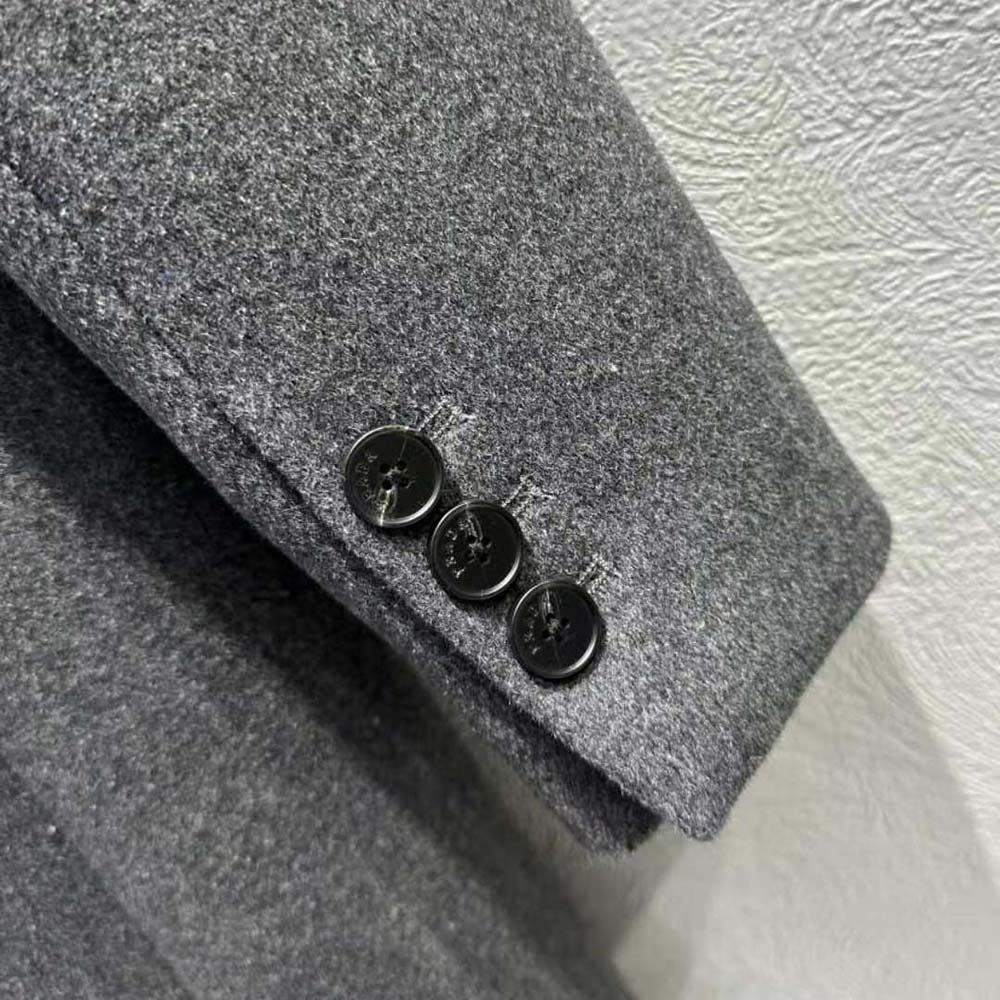 Prada Women Single-breasted Velour Coat - image 9