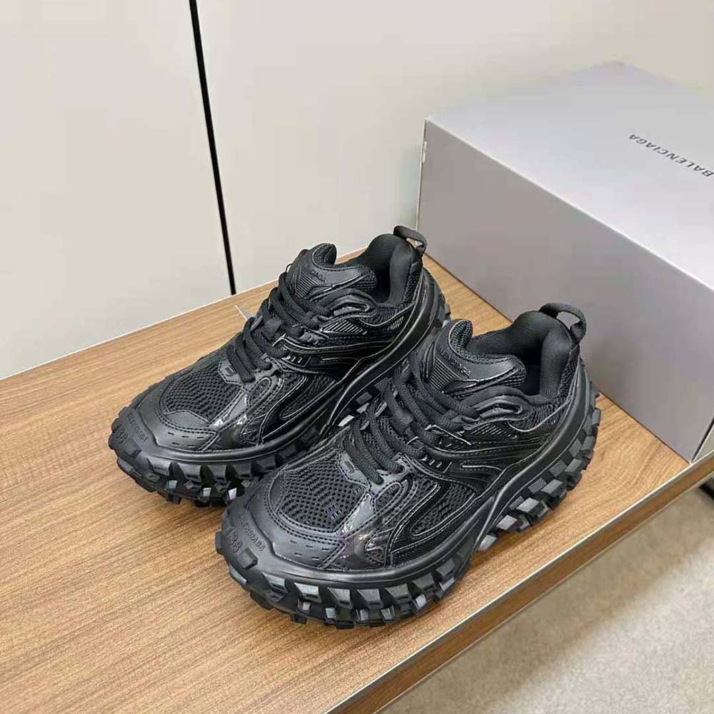 Balenciaga Unisex Bouncer Sneaker in Black Mesh and Nylon - image 4