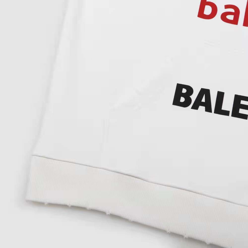 Balenciaga Women Top League Hoodie Oversized in White - image 7