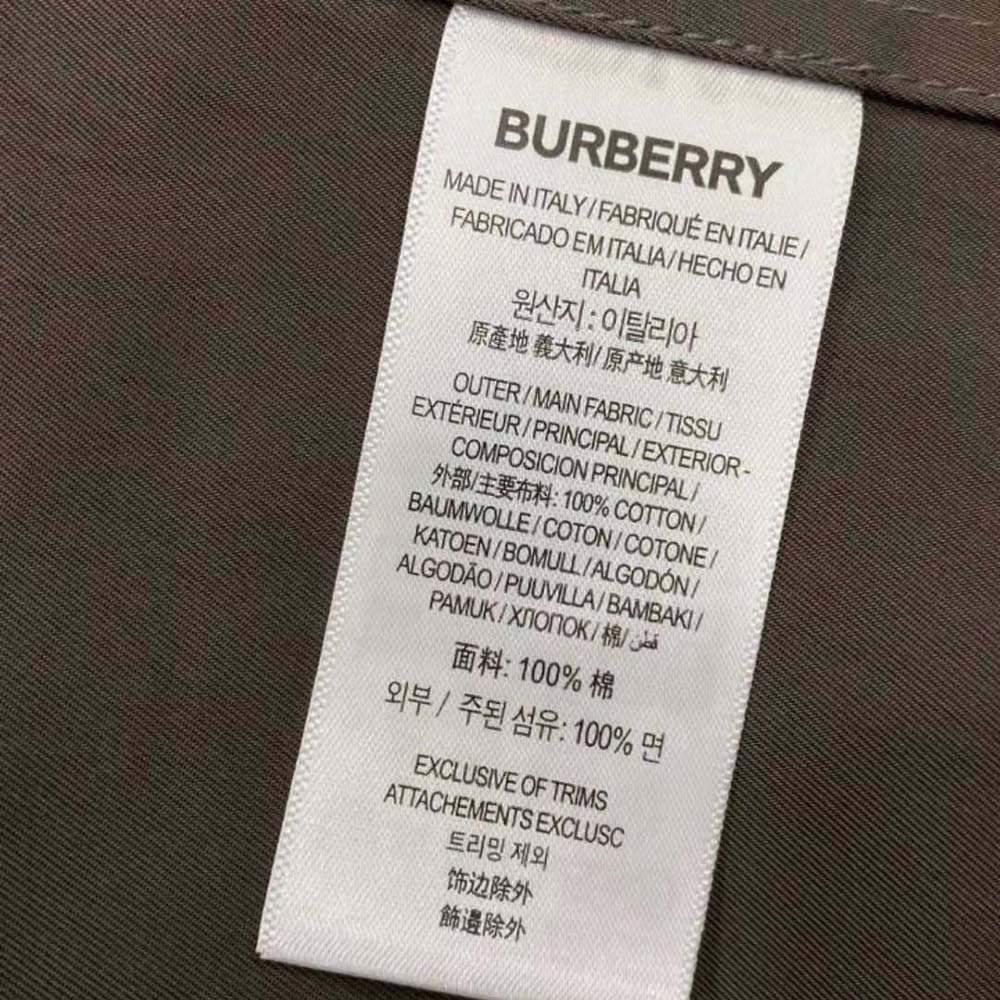 Burberry Men Long Castleford Trench Coat-Green - image 9