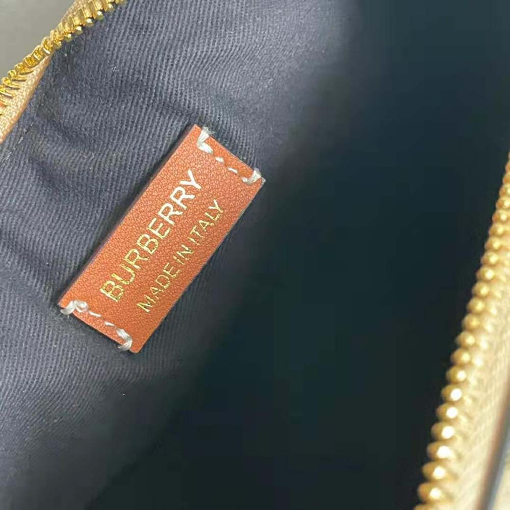 Burberry Women Check Medium Bowling Bag-Brown - image 9