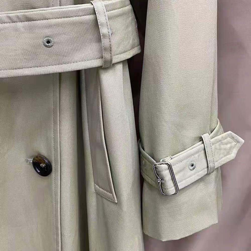Burberry Men Long Castleford Trench Coat-Beige - image 7
