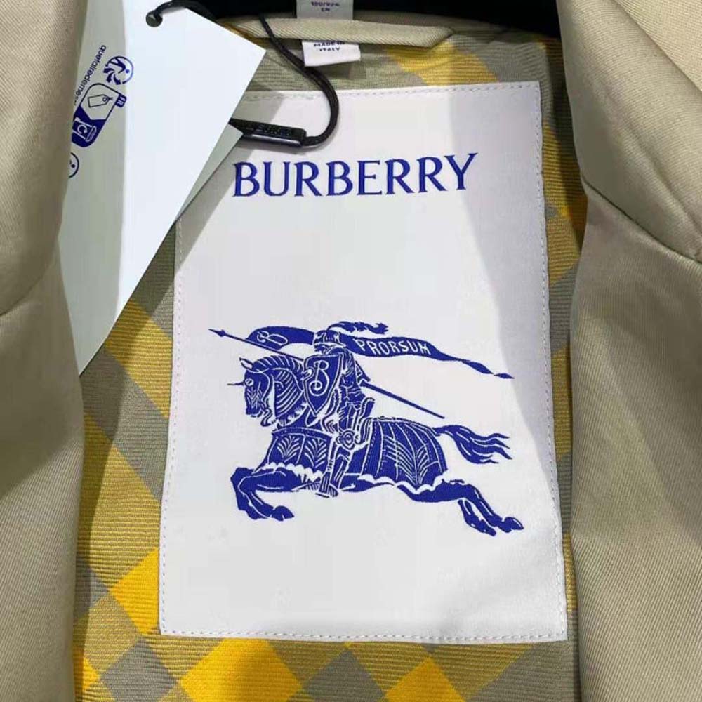 Burberry Men Long Castleford Trench Coat-Beige - image 10