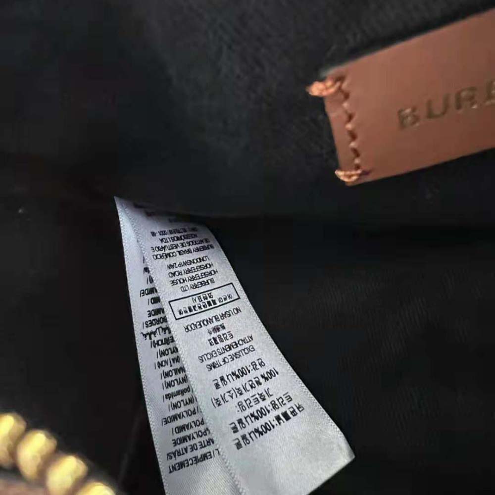 Burberry Women Mini Check Bowling Bag-Black - image 10