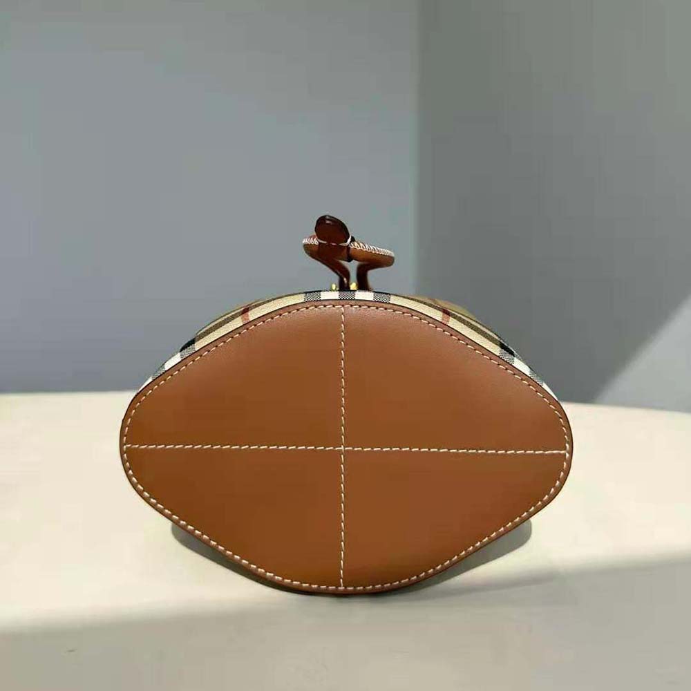 Burberry Women Mini TB Bucket Bag-Brown - image 8