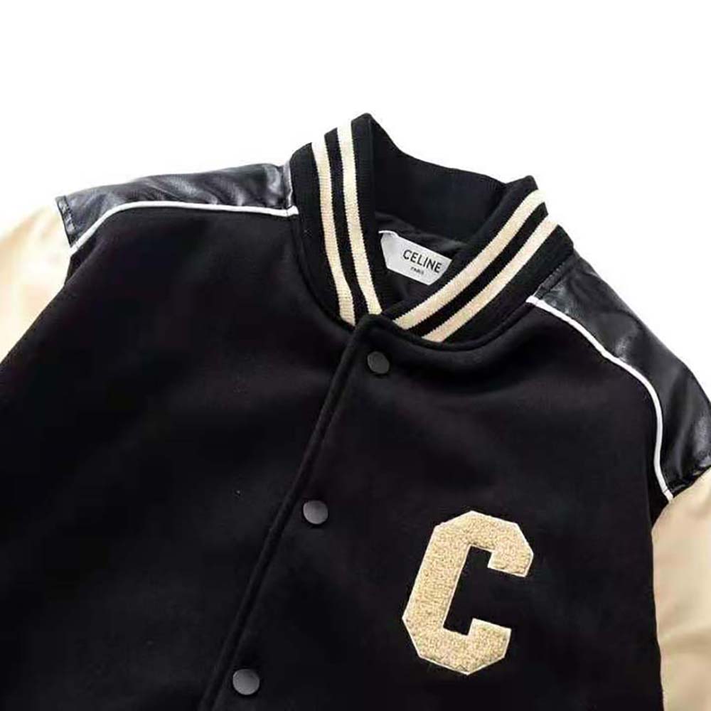 Celine Women Classic Teddy Jacket in Textured Wool-Black - image 4