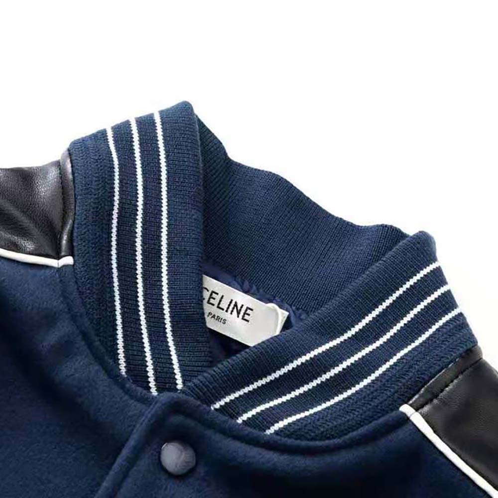 Celine Women Classic Teddy Jacket in Textured Wool-Gray - image 4