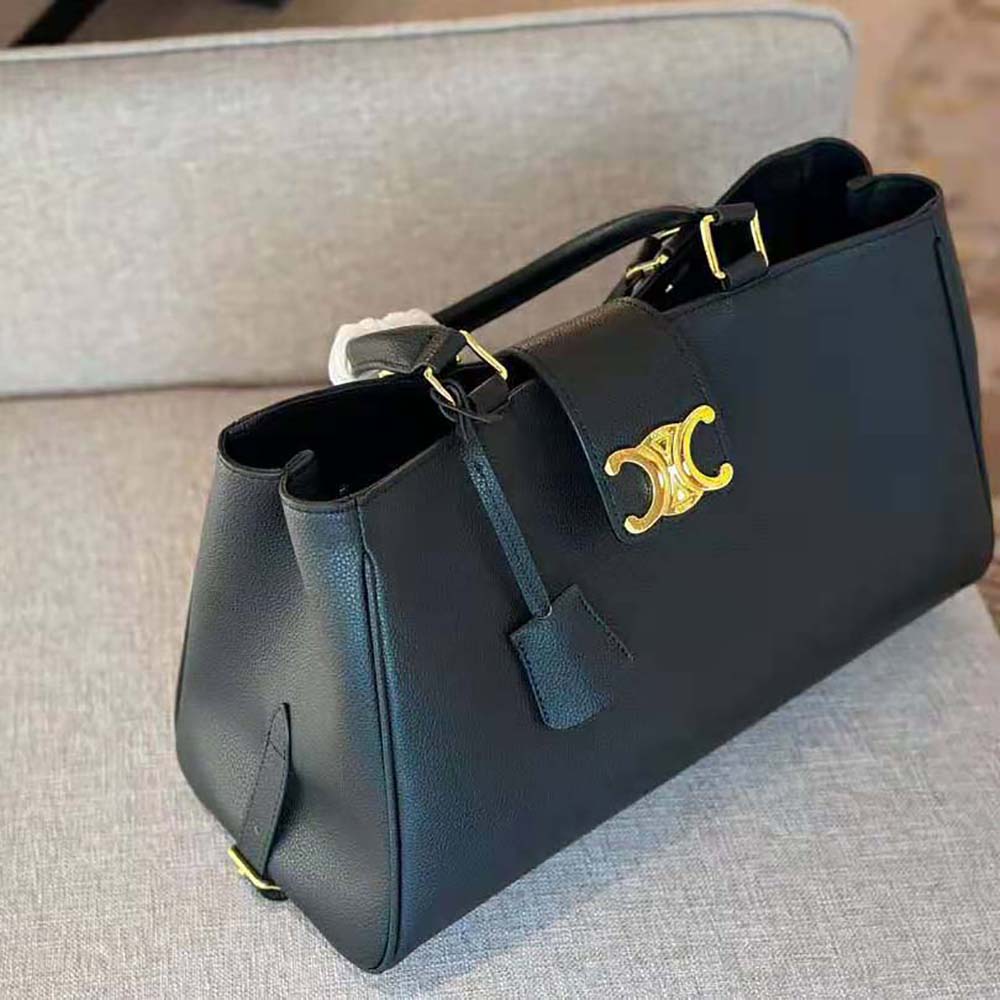 Celine Women Medium Appoline Bag in Supple Calfskin-Black - image 4