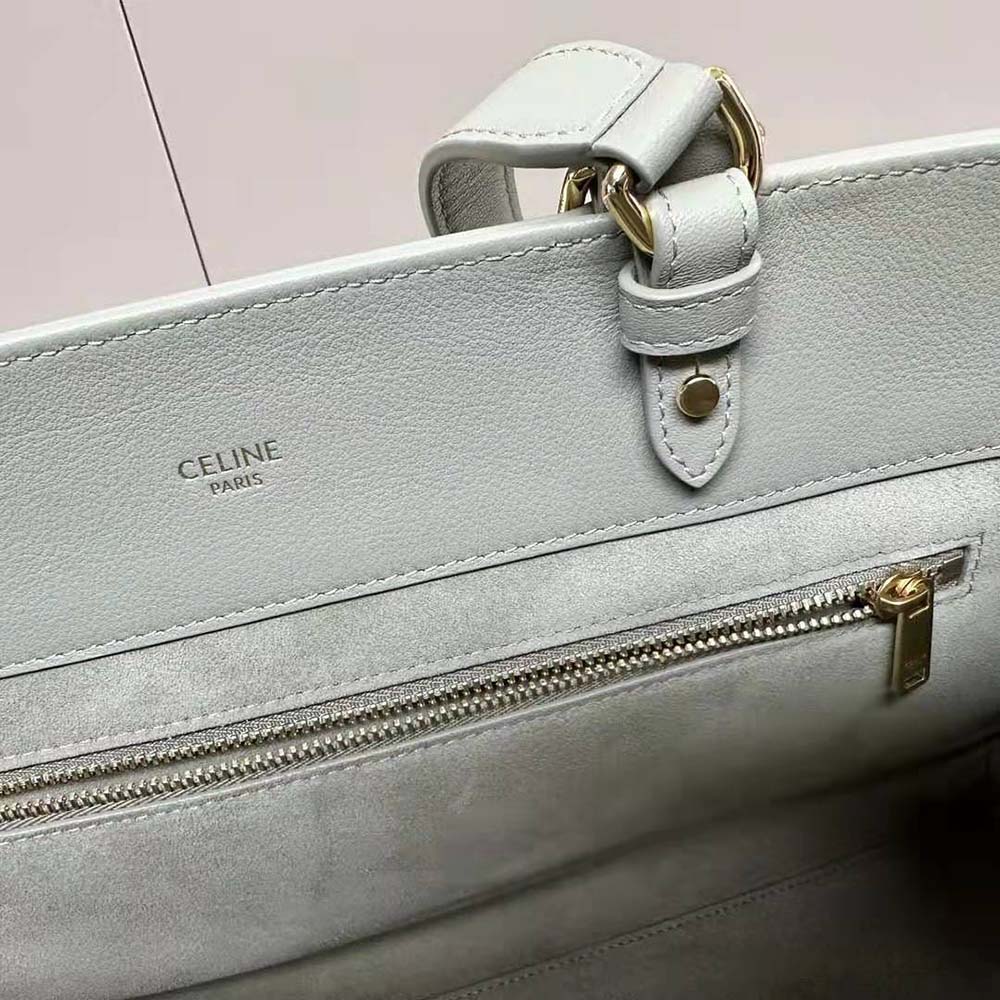 Celine Women Medium Appoline Bag in Supple Calfskin-Gray - image 7