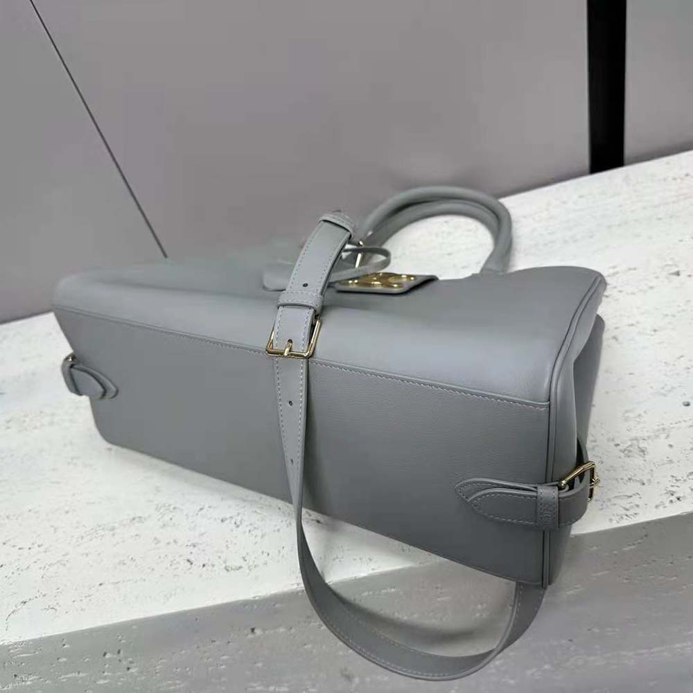 Celine Women Medium Appoline Bag in Supple Calfskin-Gray - image 6
