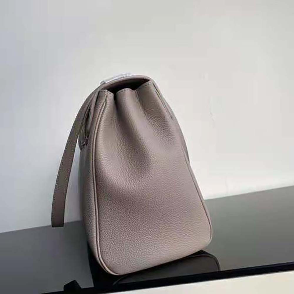 Celine Women Medium Soft 16 Bag in Supple Grained Calfskin-Gray - image 5