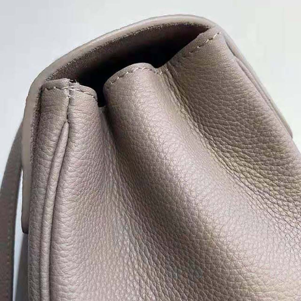 Celine Women Medium Soft 16 Bag in Supple Grained Calfskin-Gray - image 9