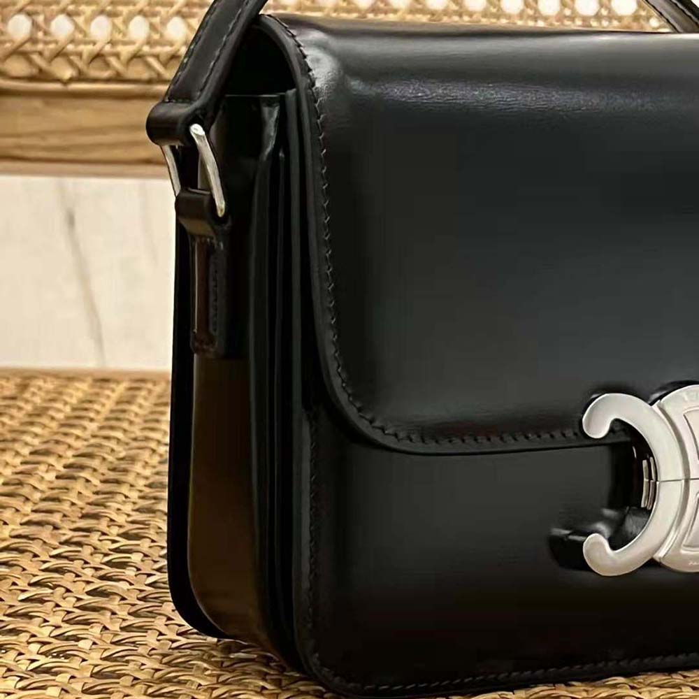 Celine Women Teen Triomphe Bag in Shiny Calfskin - image 8