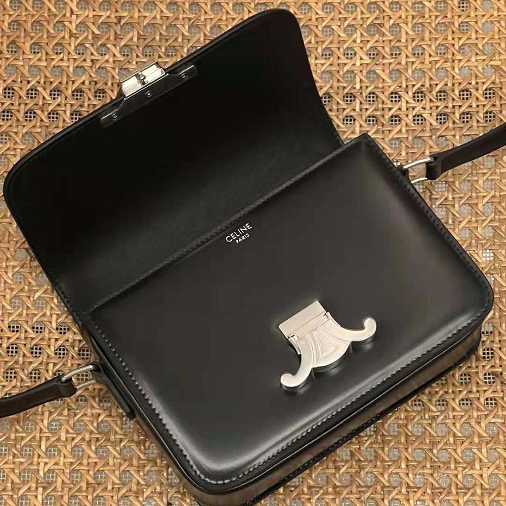 Celine Women Teen Triomphe Bag in Shiny Calfskin - image 5