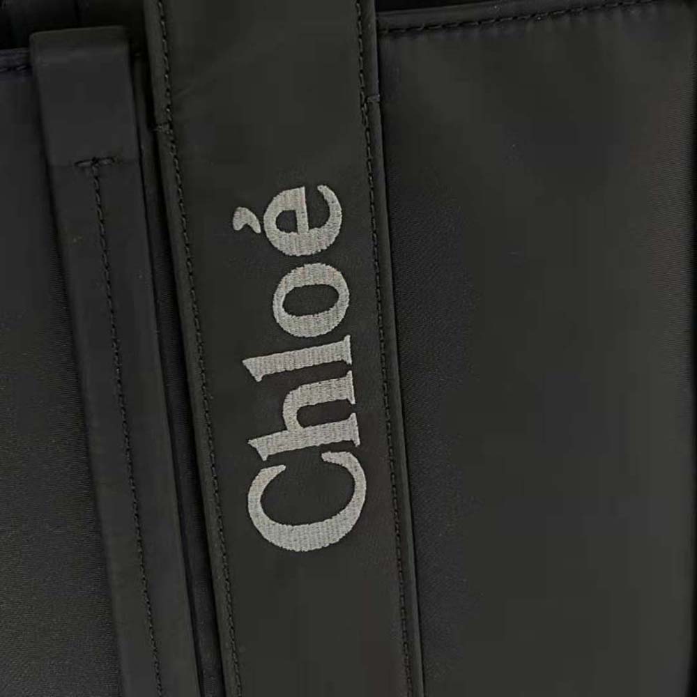Chloe Women Medium Woody Tote Bag-Black - image 8