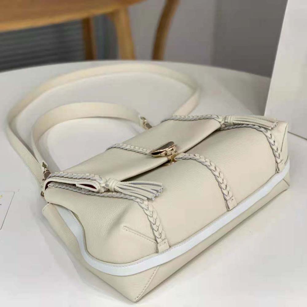 Chloe Women Penelope Medium Soft Shoulder Bag-White - image 6