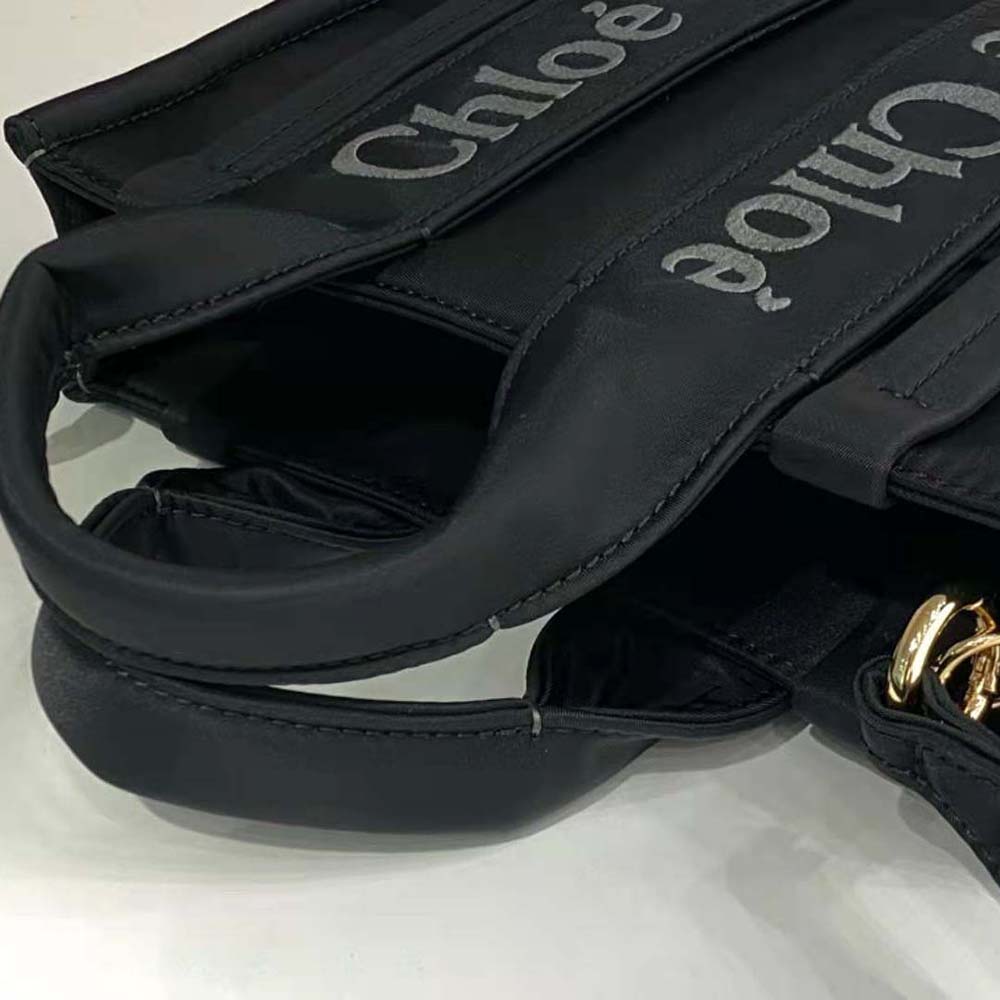 Chloe Women Small Woody Tote Bag-Black - image 7