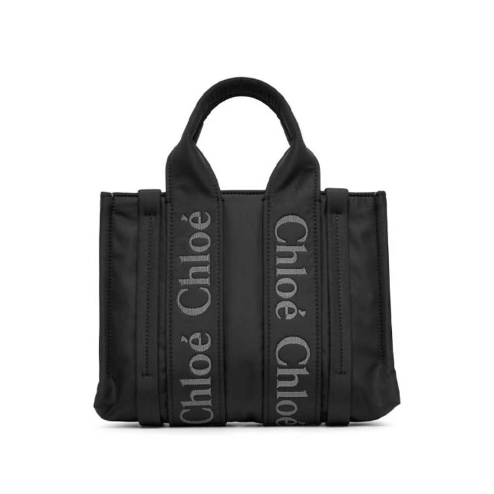 Chloe Women Small Woody Tote Bag-Black