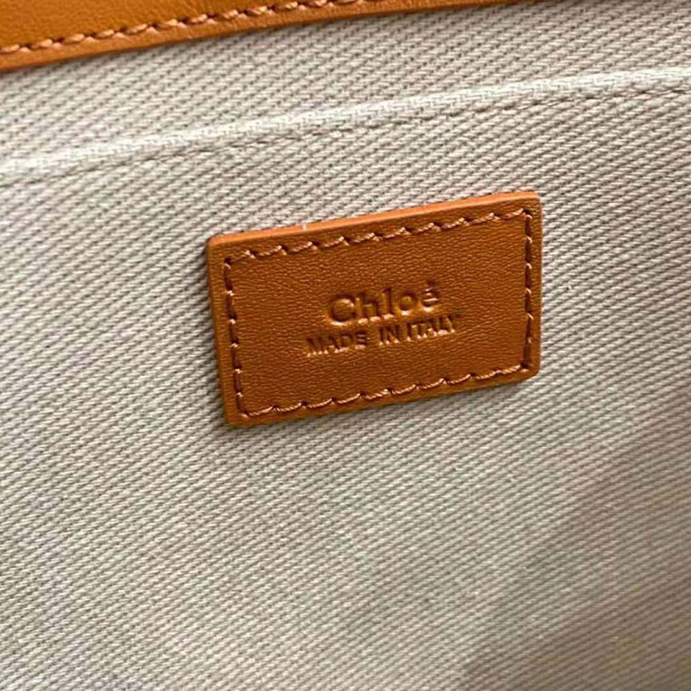 Chloe Women Small Woody Tote Bag-Brown - image 10