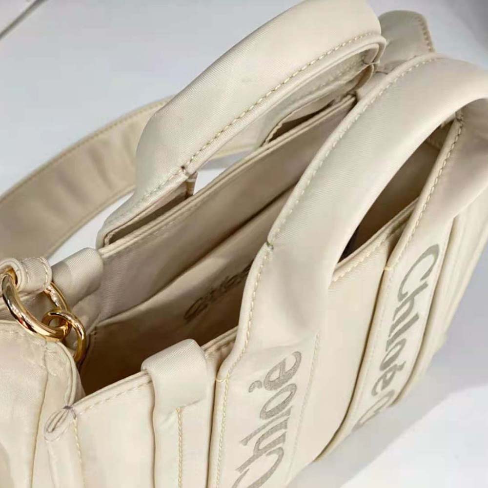 Chloe Women Small Woody Tote Bag-White - image 8