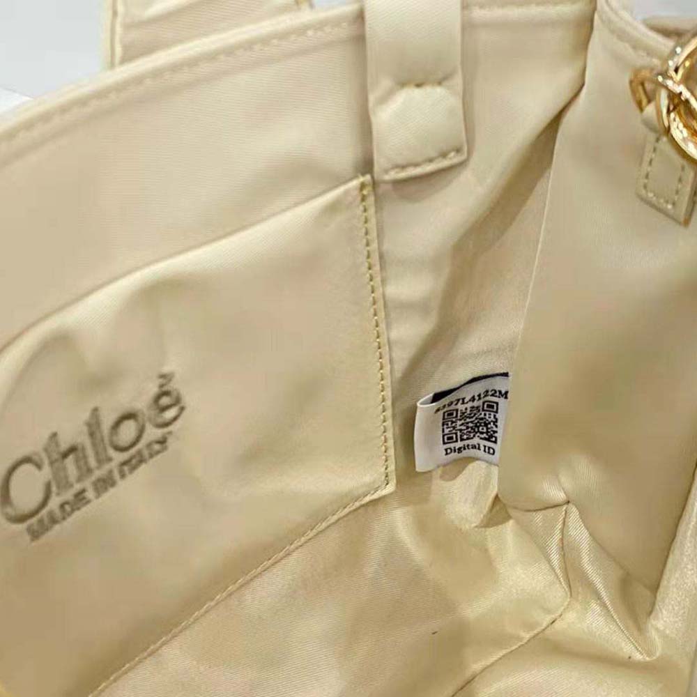 Chloe Women Small Woody Tote Bag-White - image 7