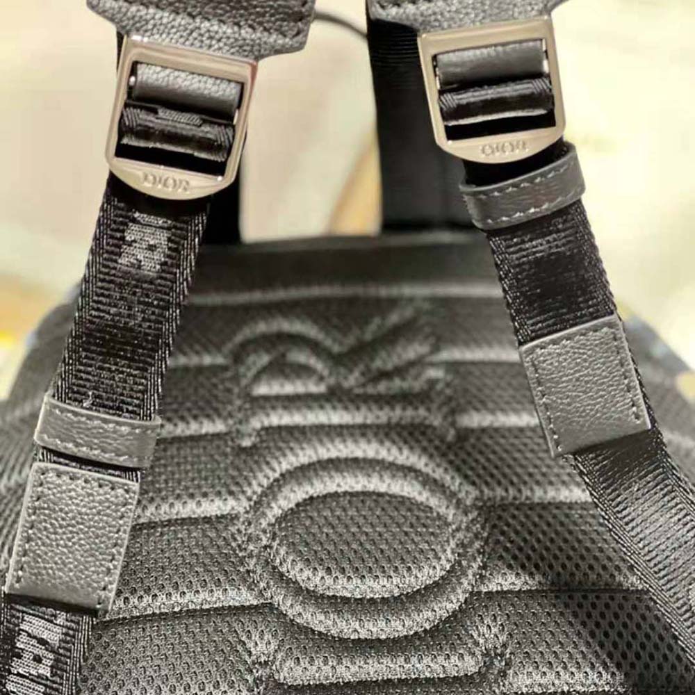 Dior Men Rider Backpack Beige and Black Maxi Dior Oblique Jacquard - image 9