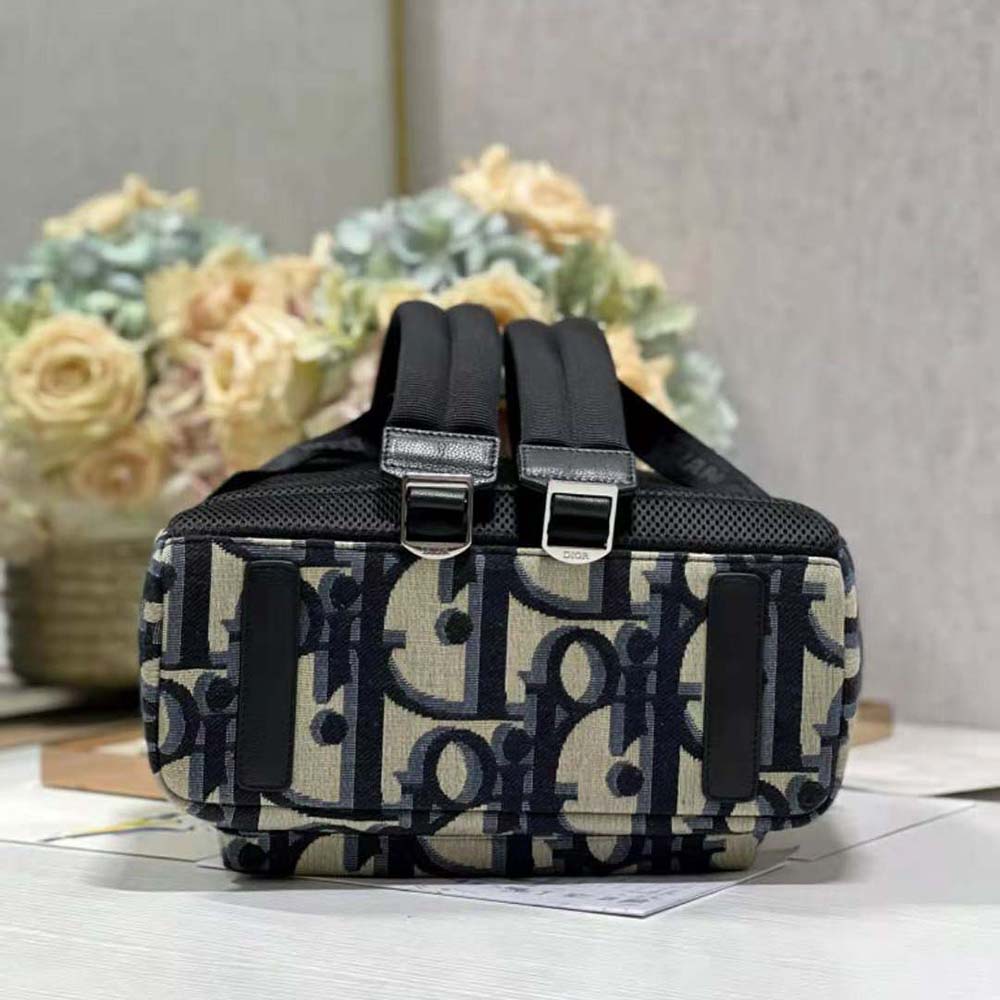 Dior Men Rider Backpack Beige and Black Maxi Dior Oblique Jacquard - image 4