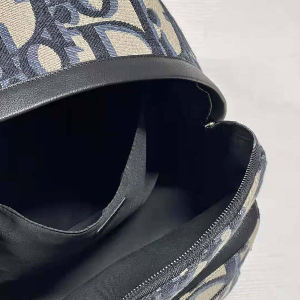 Dior Men Rider Backpack Beige and Black Maxi Dior Oblique Jacquard - image 8