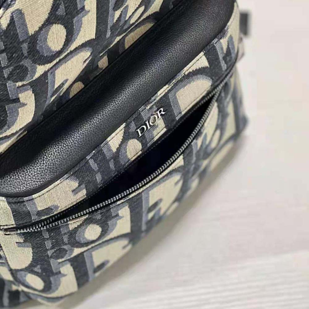 Dior Men Rider Backpack Beige and Black Maxi Dior Oblique Jacquard - image 6