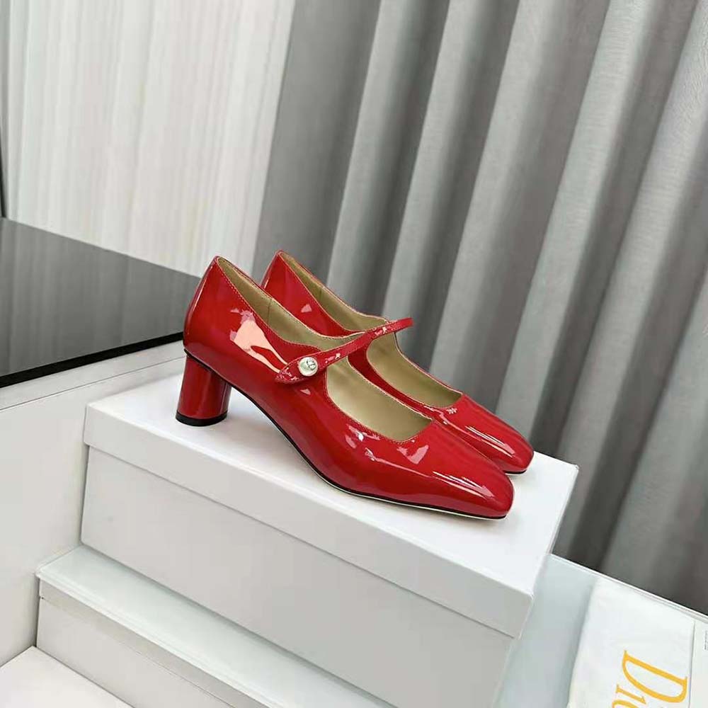 Dior Women Jolie Dior Pump Amaryllis Red Patent Calfskin - image 5