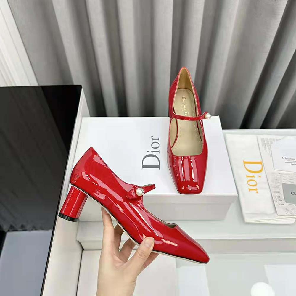 Dior Women Jolie Dior Pump Amaryllis Red Patent Calfskin - image 9