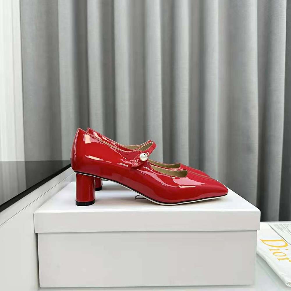 Dior Women Jolie Dior Pump Amaryllis Red Patent Calfskin - image 4