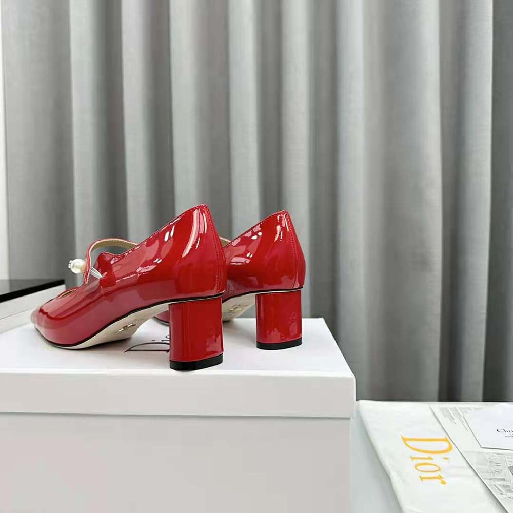 Dior Women Jolie Dior Pump Amaryllis Red Patent Calfskin - image 8
