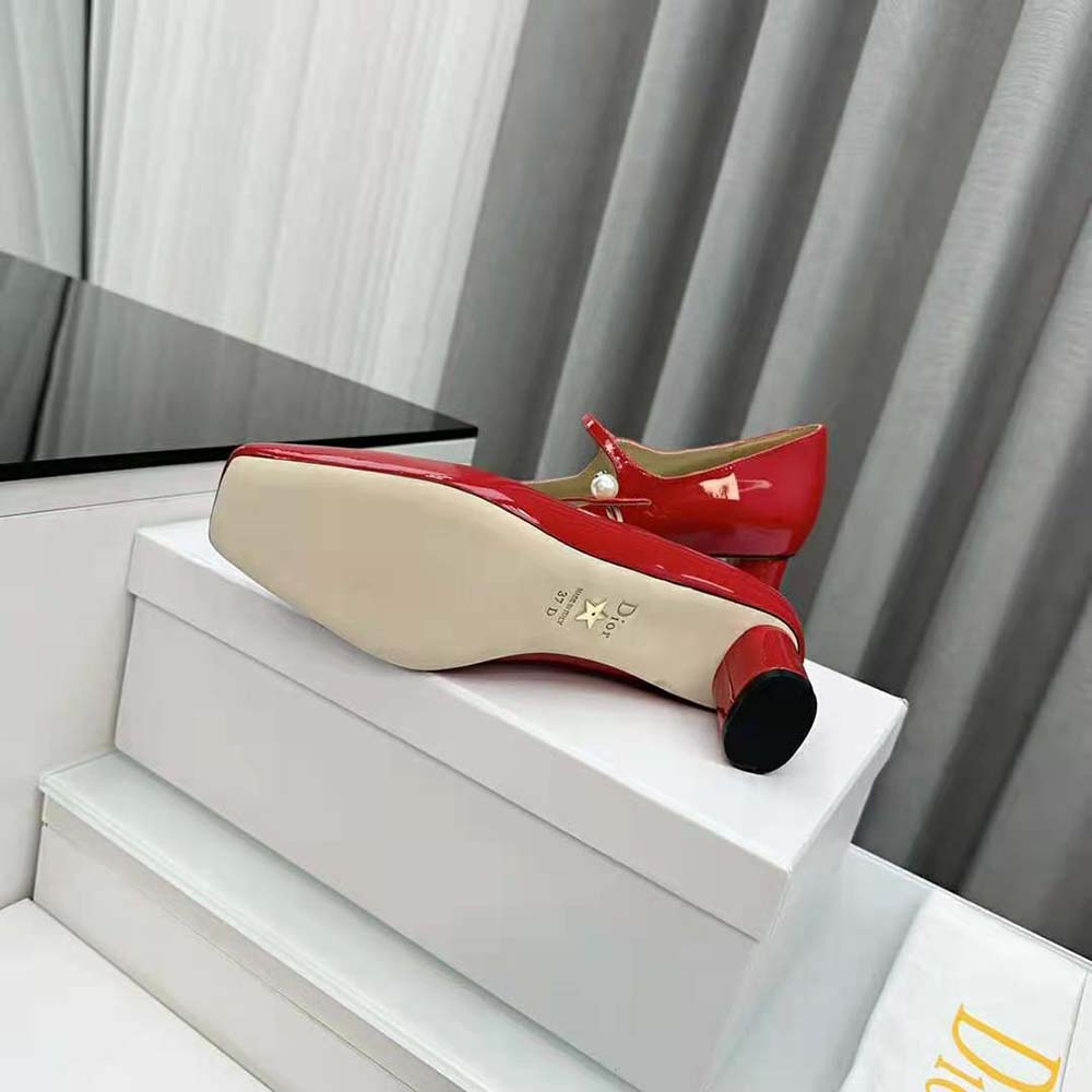 Dior Women Jolie Dior Pump Amaryllis Red Patent Calfskin - image 10