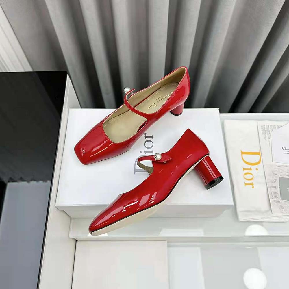 Dior Women Jolie Dior Pump Amaryllis Red Patent Calfskin - image 7