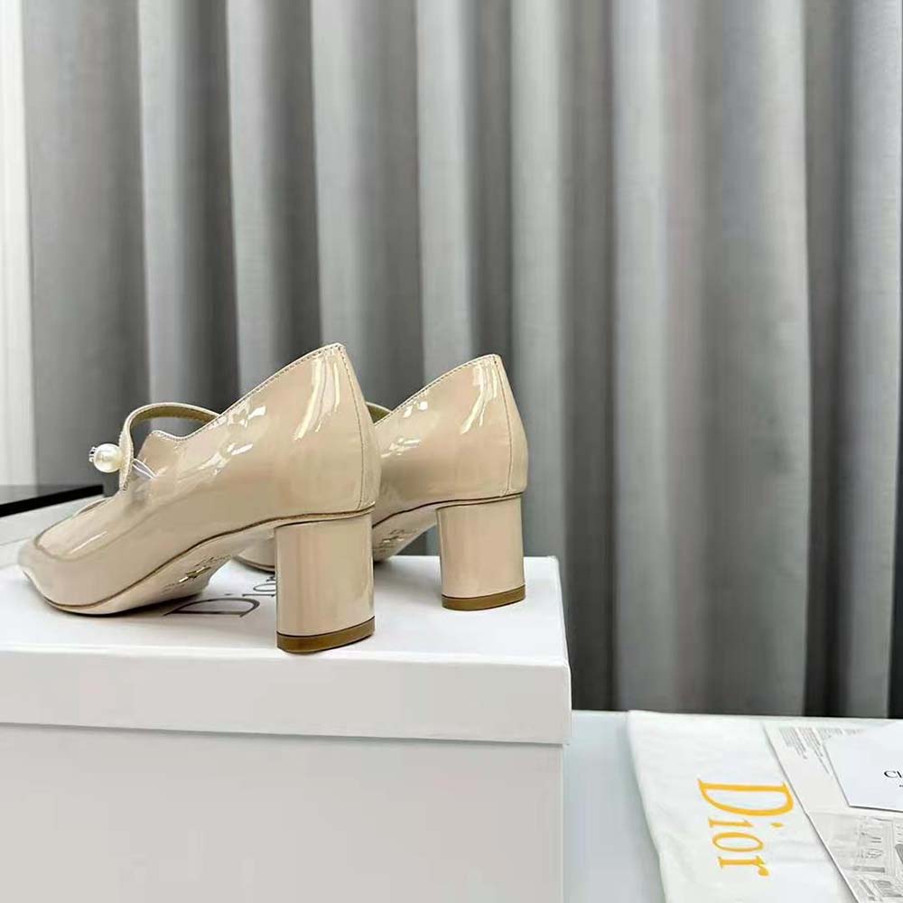 Dior Women Jolie Dior Pump Nude Patent Calfskin - image 9
