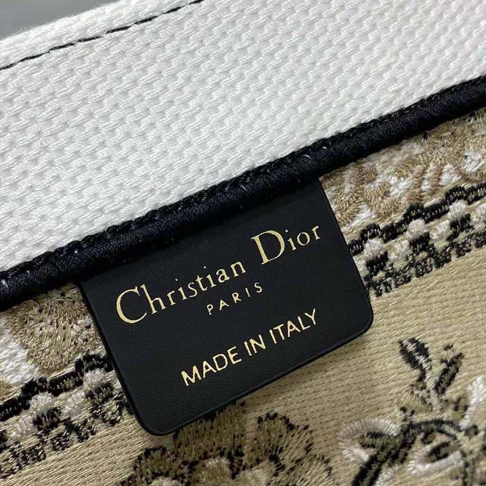 Dior Women Large Dior Book Tote Beige Multicolor Butterfly Bandana Embroidery - image 10