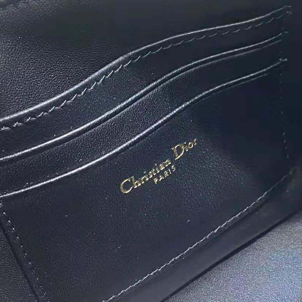 Dior Women Miss Dior Midi Mini Bag Black Cannage Lambskin - image 10