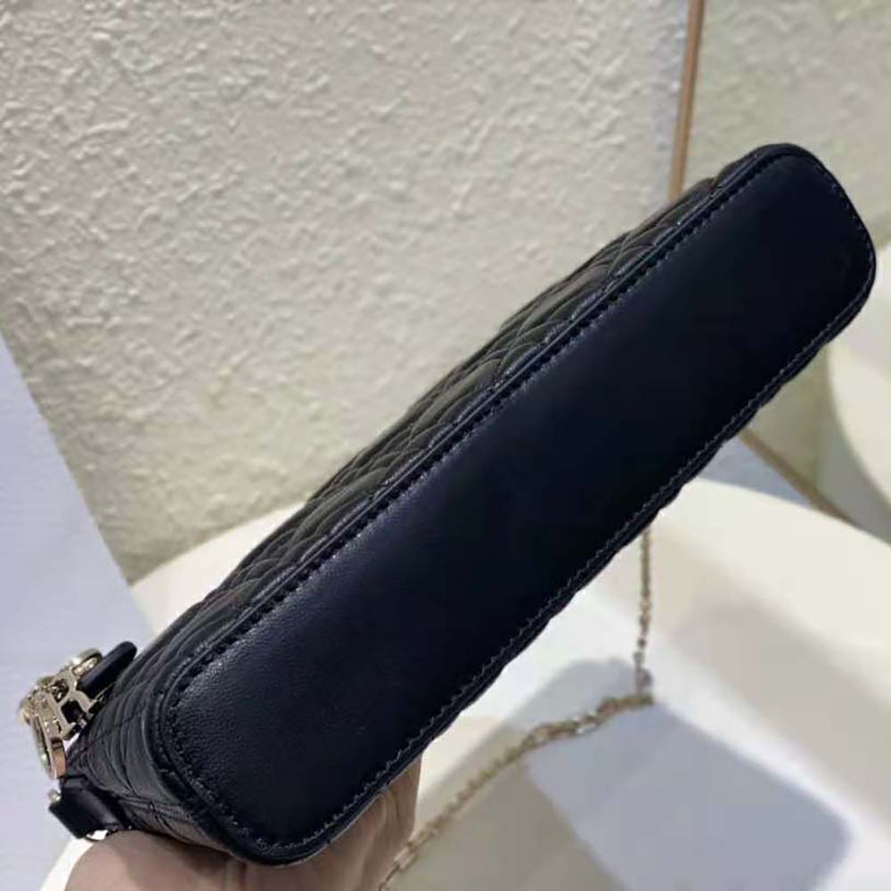 Dior Women Miss Dior Midi Mini Bag Black Cannage Lambskin - image 6