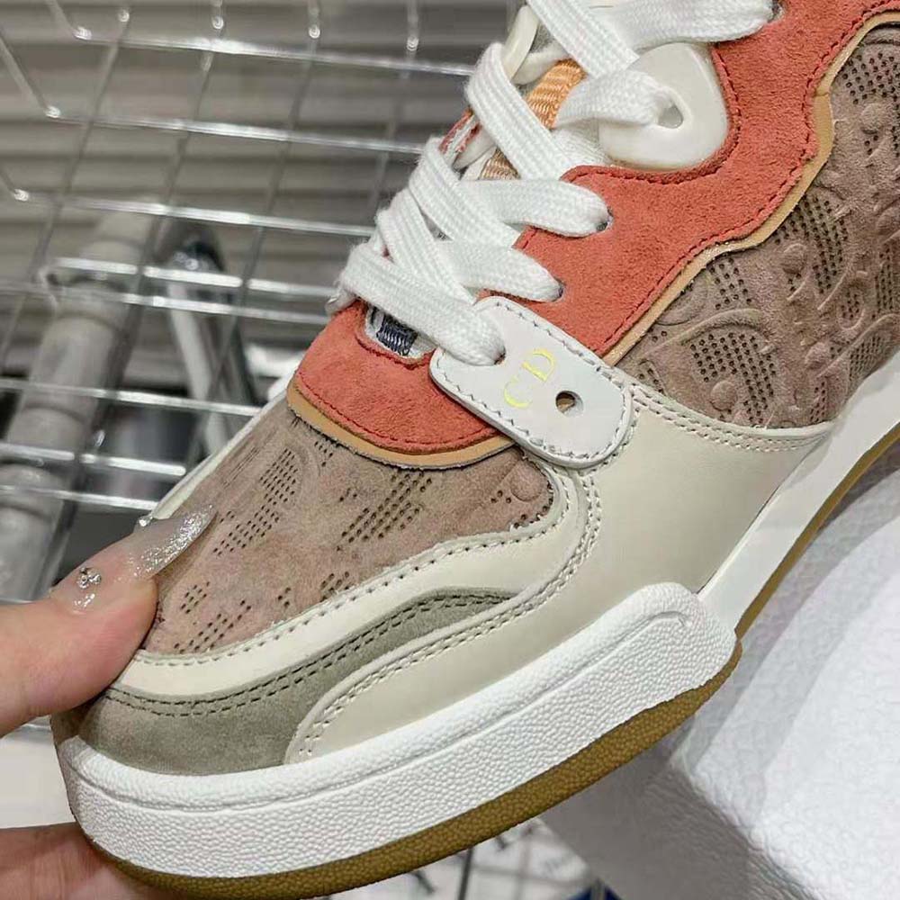 Dior Women One Sneaker Beige Multicolor Calfskin and Suede Calfskin with Dior Oblique Motif - image 7