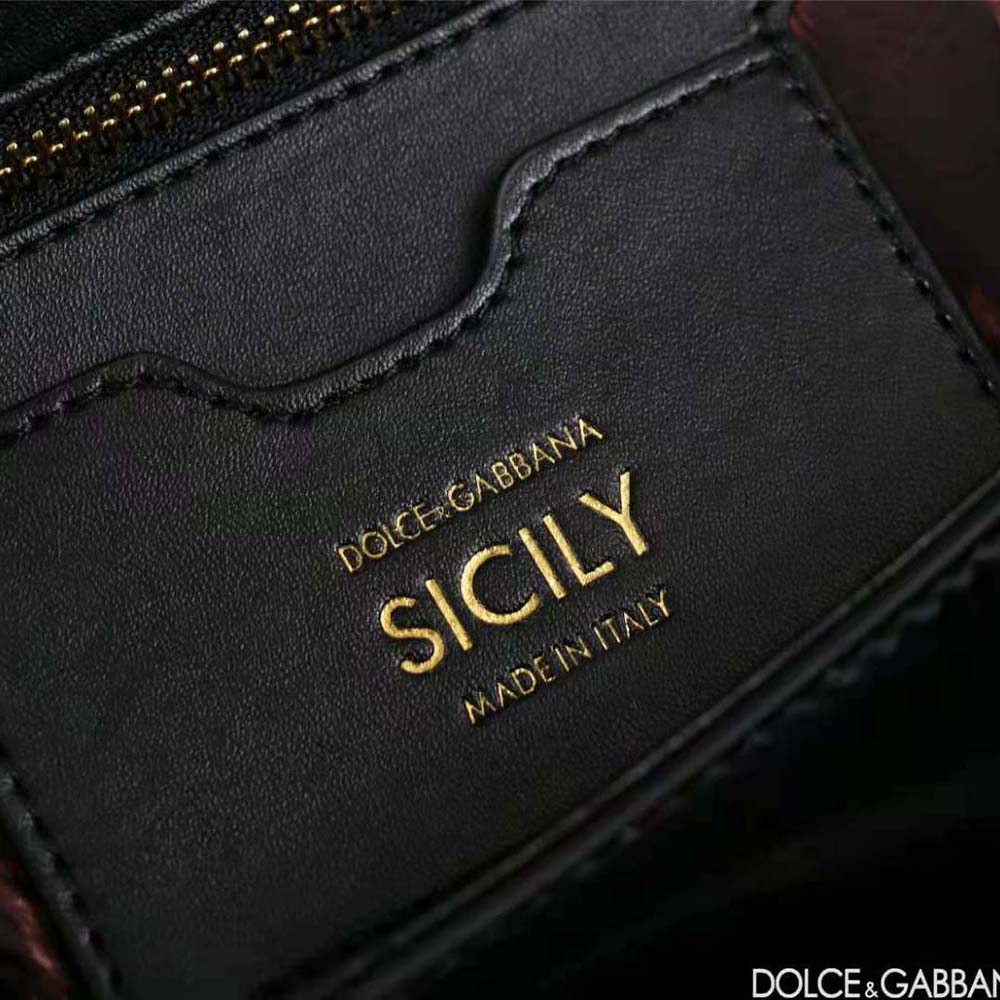 Dolce Gabbana D&G Women Elongated Sicily Handbag-Black - image 8