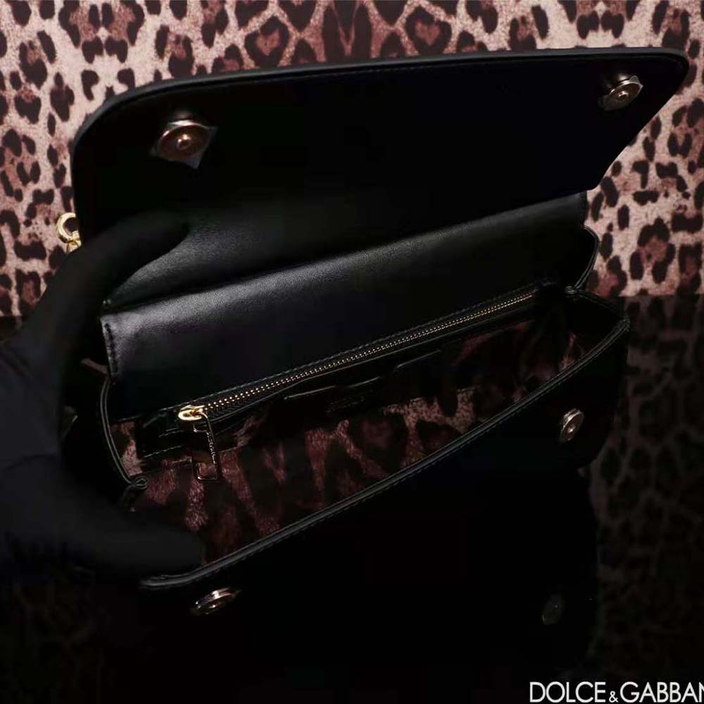 Dolce Gabbana D&G Women Elongated Sicily Handbag-Black - image 6