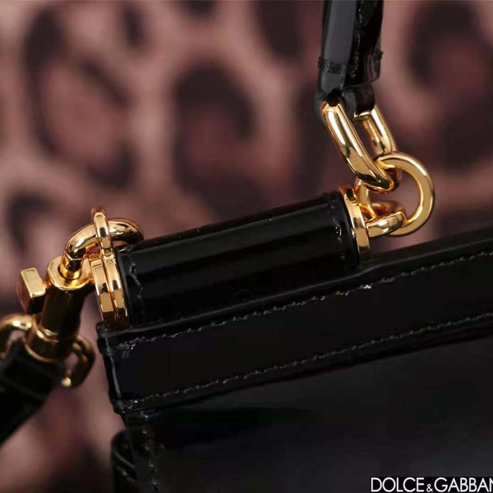 Dolce Gabbana D&G Women Elongated Sicily Handbag-Black - image 9
