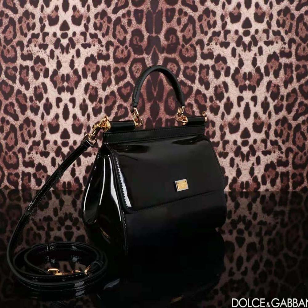 Dolce Gabbana D&G Women Medium Sicily Handbag-Black - image 4