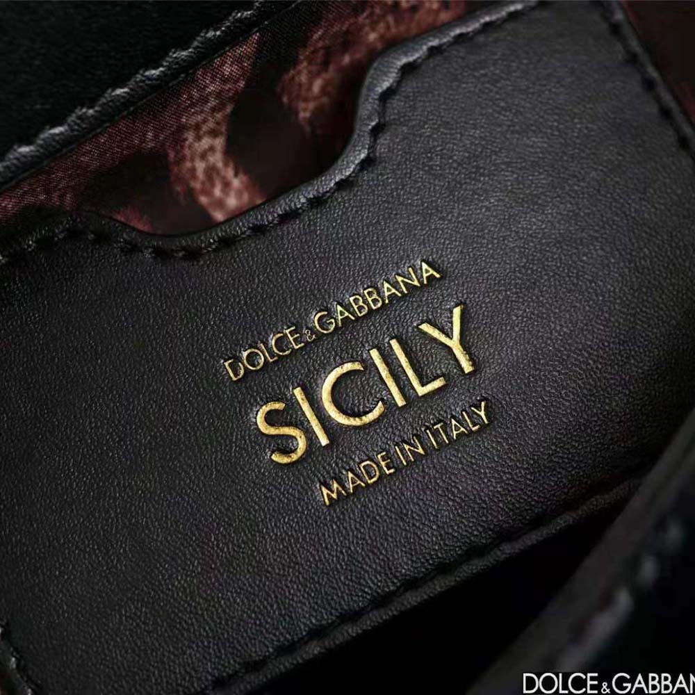 Dolce Gabbana D&G Women Medium Sicily Handbag-Black - image 10