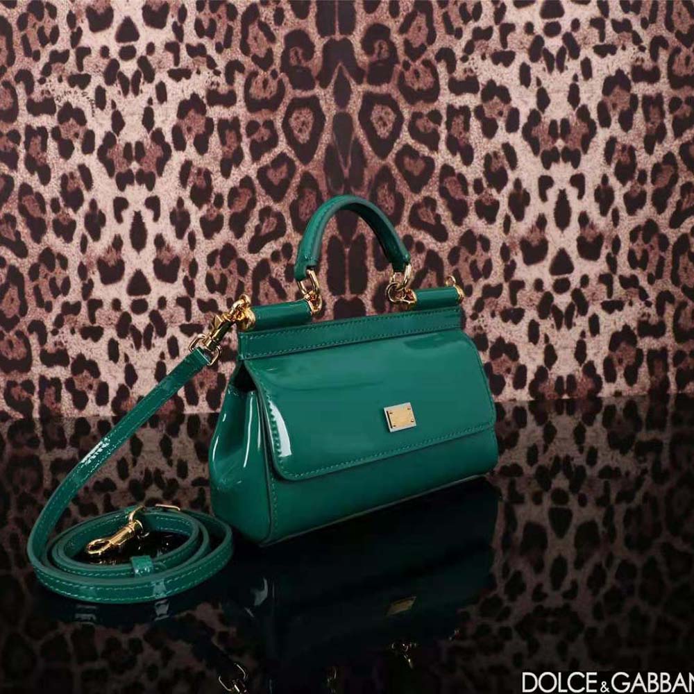 Dolce Gabbana D&G Women Small Sicily Handbag-Green - image 5