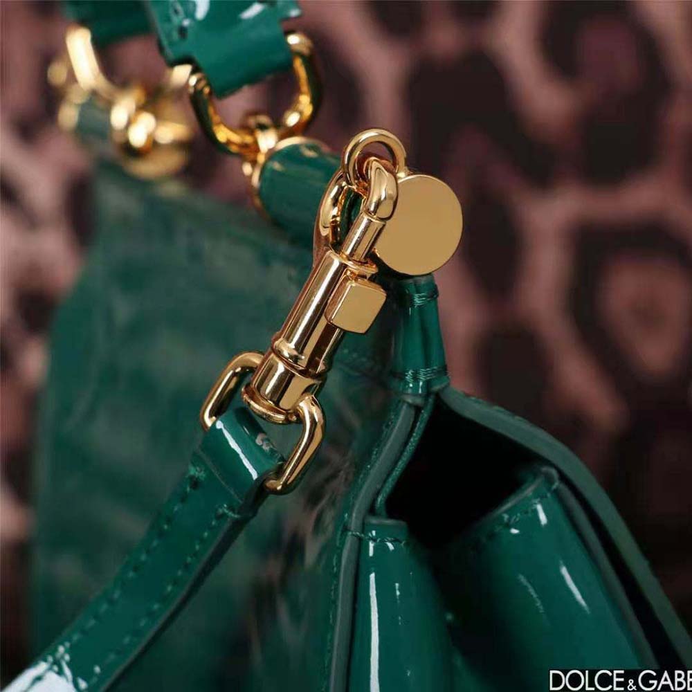Dolce Gabbana D&G Women Small Sicily Handbag-Green - image 8