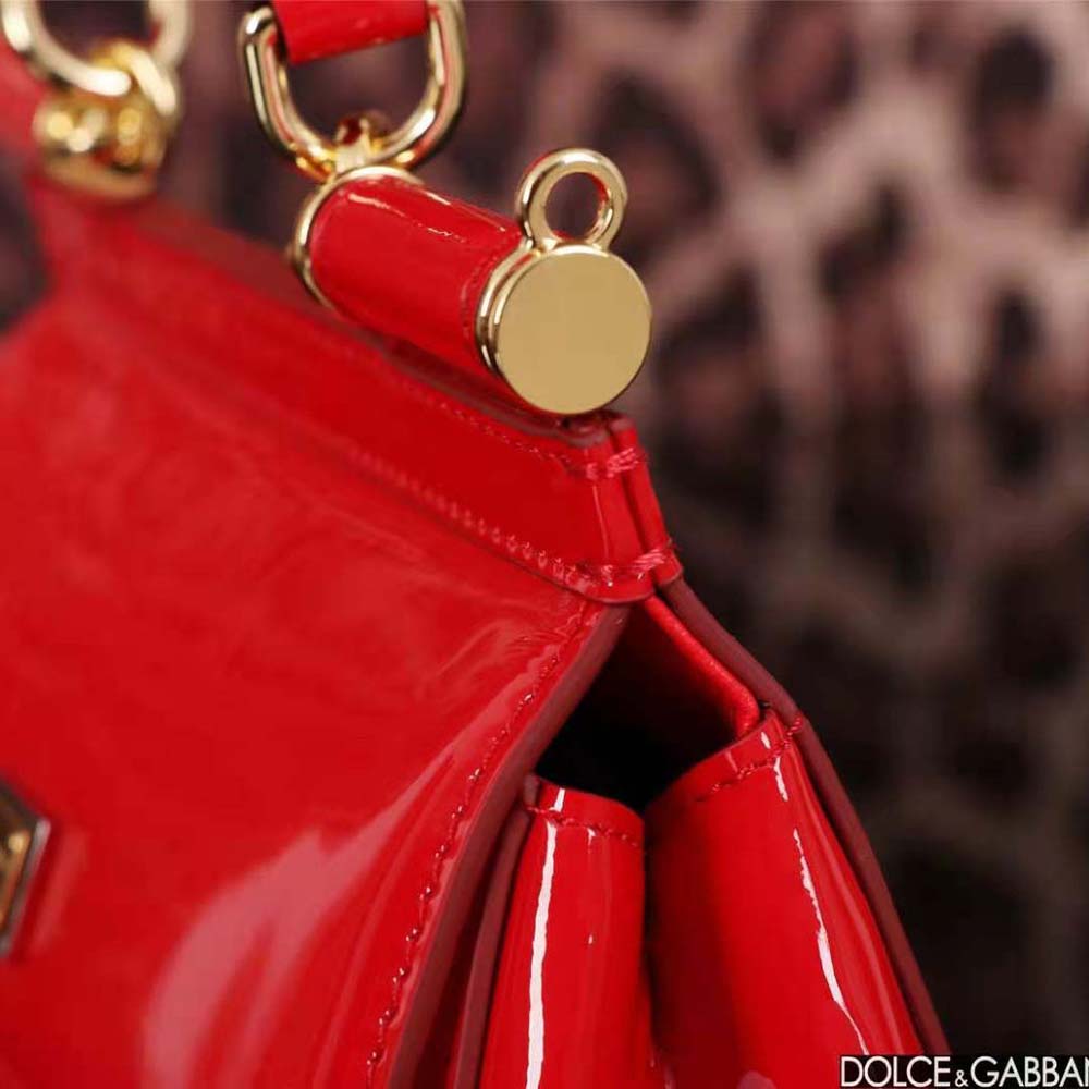 Dolce Gabbana D&G Women Small Sicily Handbag-Red - image 9